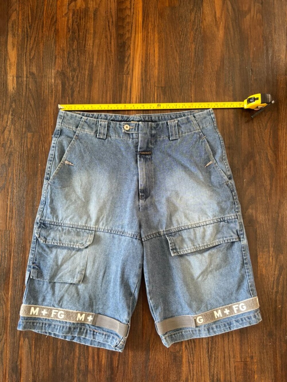 Mens baggy wide jorts shorts 90s Francois Girbaud